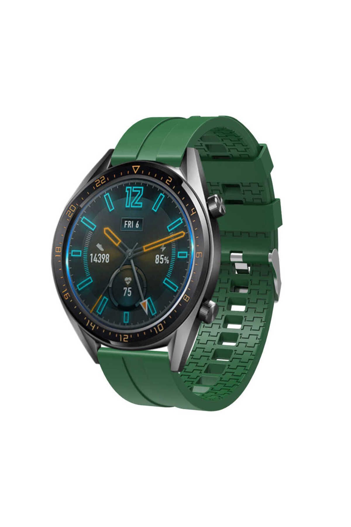 MAB Huawei Watch GT 3 46mm KRD-23 Uyumlu Zore Kordon Yeşil