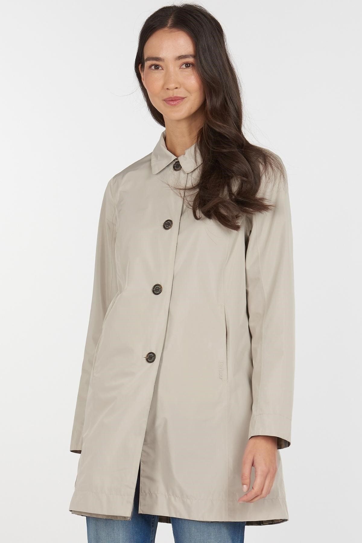 Barbour Babbity Çift Taraflı Waterproof Ceket St33 Mist/dress