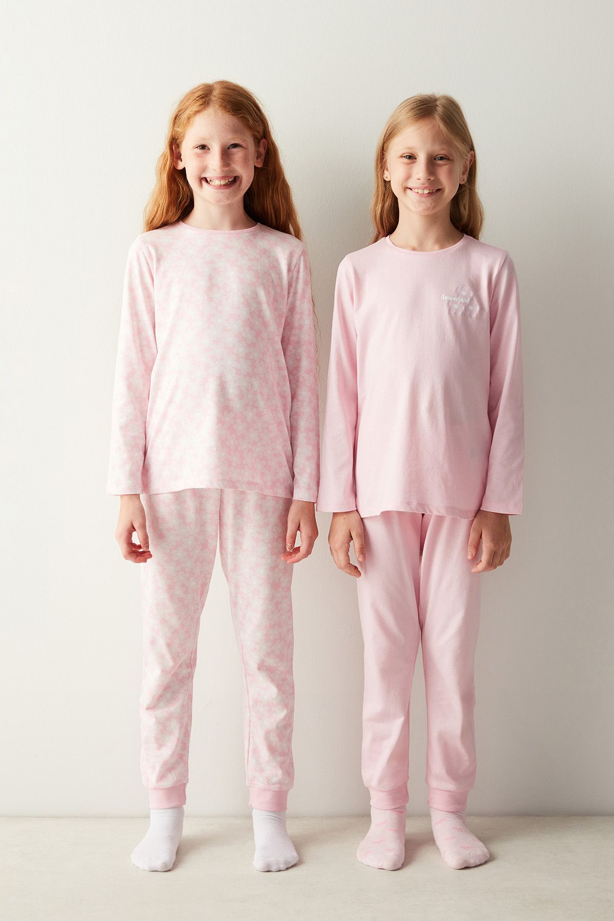 Penti Kız Çocuk Flowerland CK Uzun Kollu 2'li Pijama Takımı