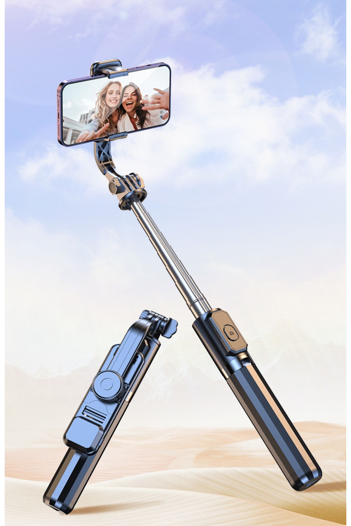 MATECHNO Tripod Standı Kablosuz Bluetooth Uzaktan Kumandalı Selfie Çubuğu Çubuğu