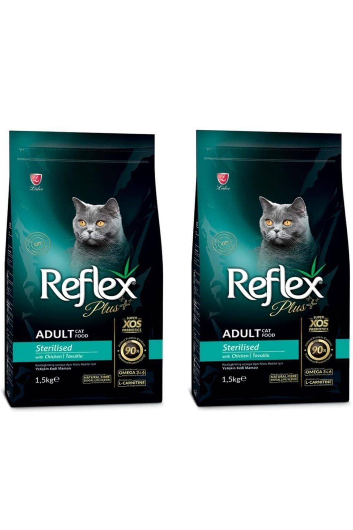 Reflex Plus Tavuklu Sterilised Yetişkin Kedi Maması 1,5 Kg 2'li Set