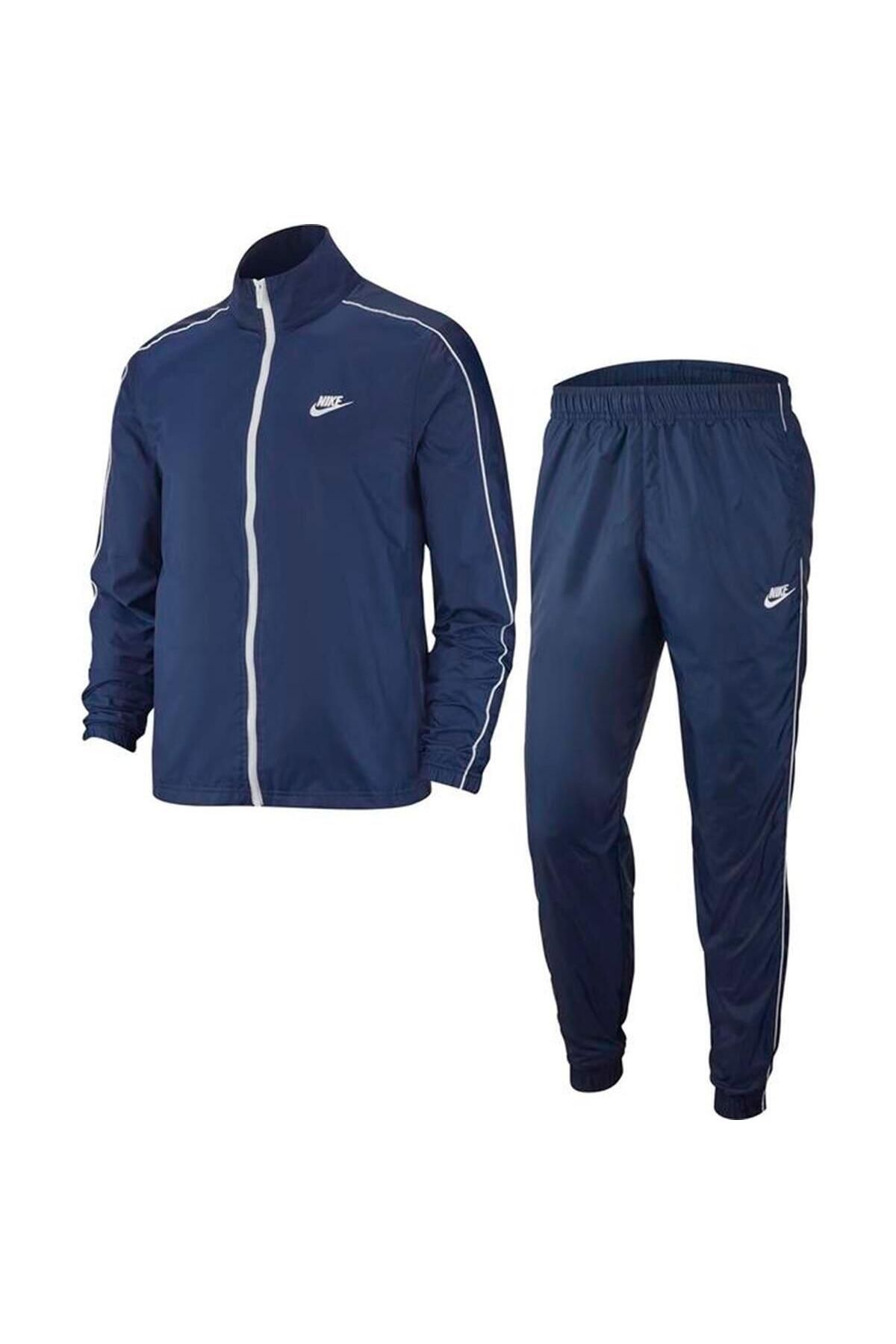 Nike M Nsw Ce Trk Suit Wvn Basic Erkek Mavi Günlük Stil Eşofman Takımı Bv3030-410