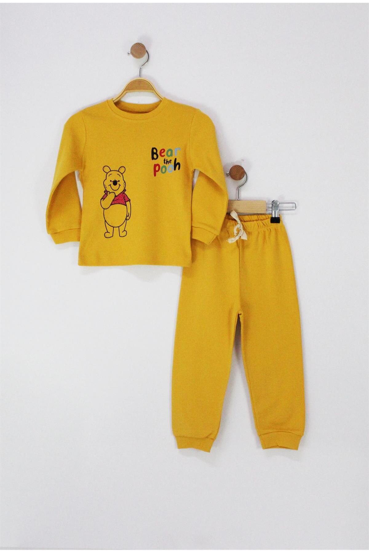 TRENDİMİZBİR Winnie The Pooh Baskılı Pijama Takımı