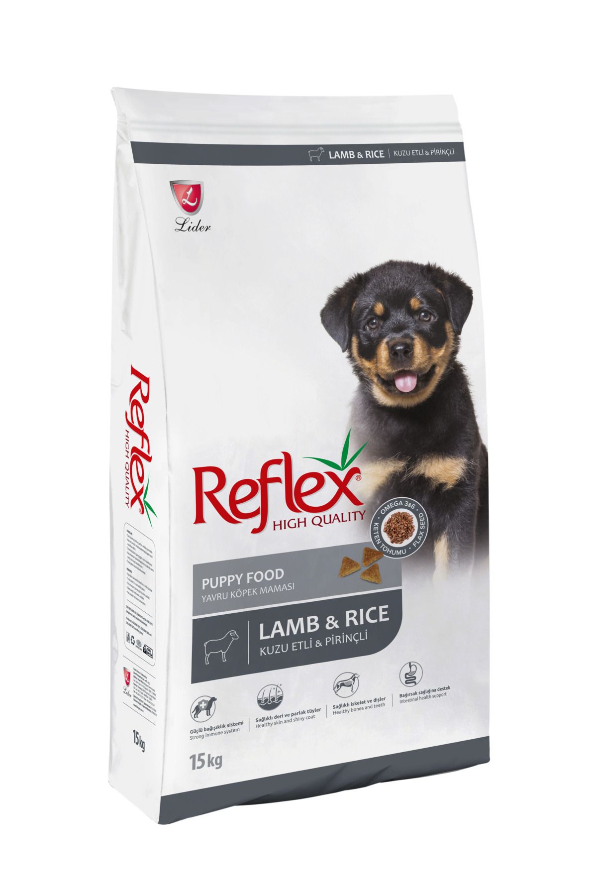 Reflex Kuzulu Ve Pirinçli Yavru Köpek Maması 15 Kg