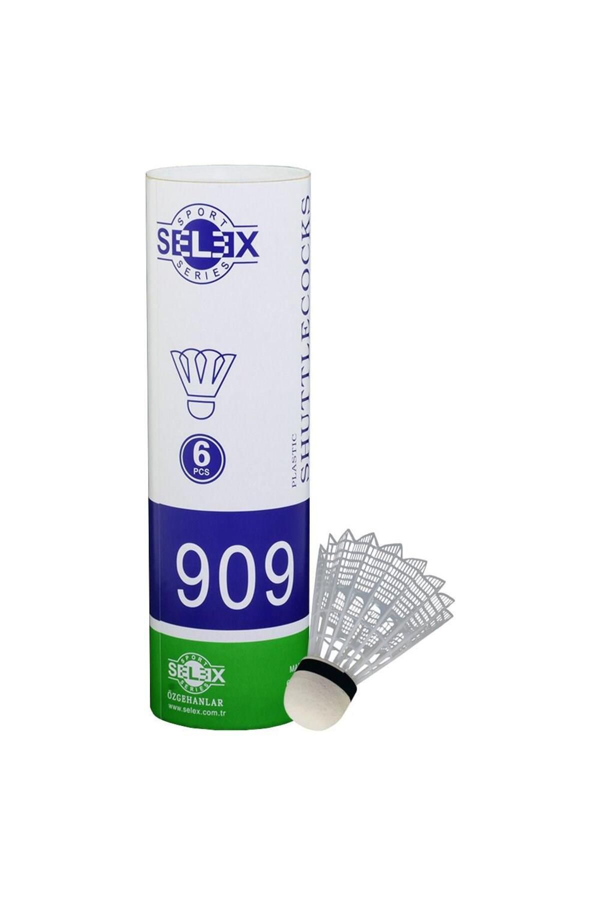 SELEX 909 Plastik 6'lı Kutu Badminton Topu