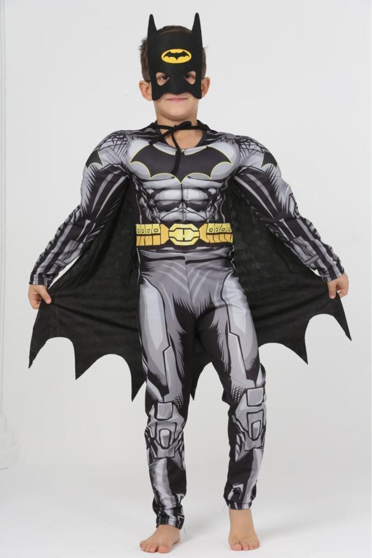 Batman Çocuk Kaslı Kostümü - Çocuk Kaslı Kıyafeti