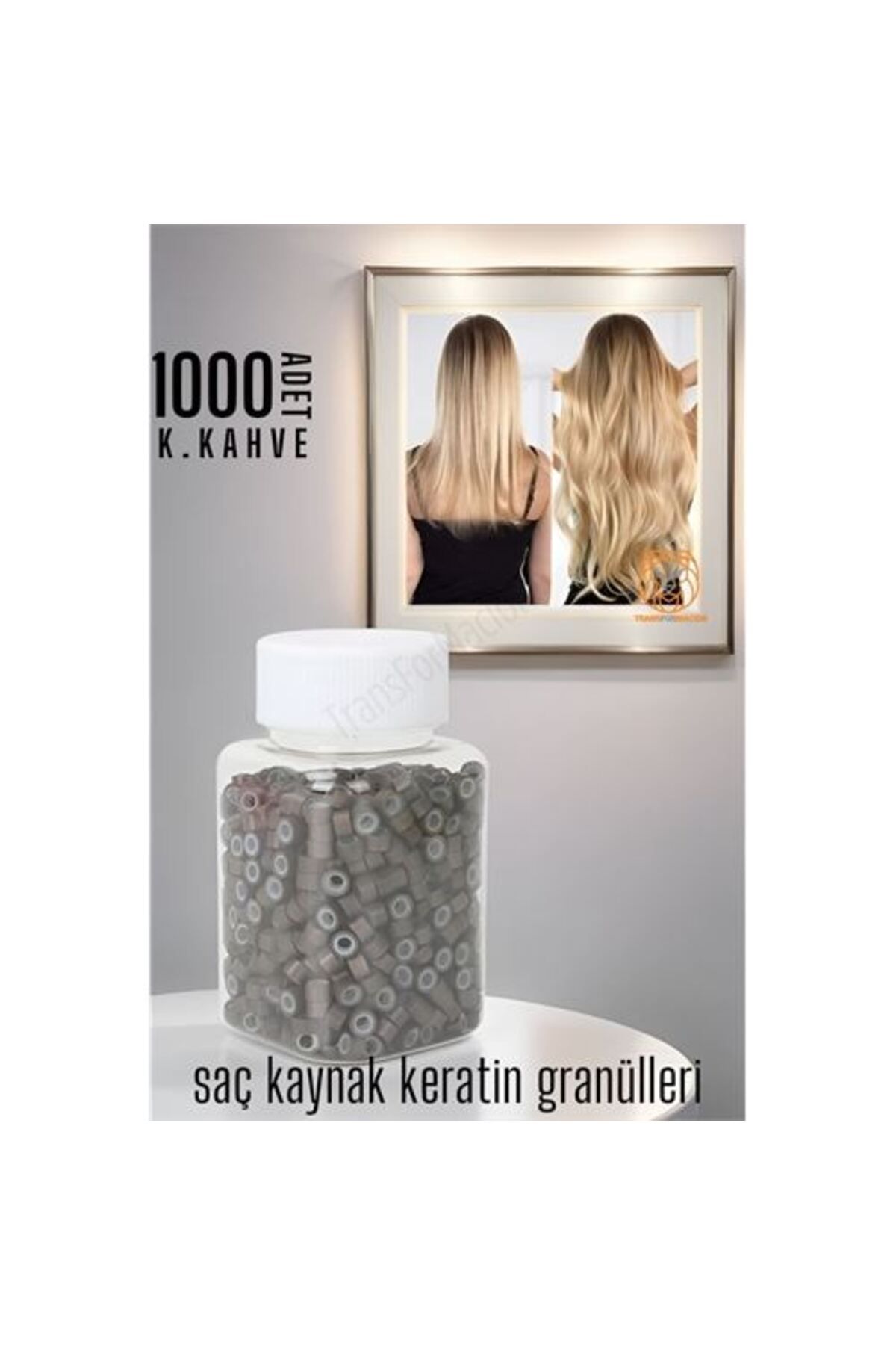 ModaCar Nano Saç Kaynak Boncukları KOYU KAHVE 1000 adet 720356