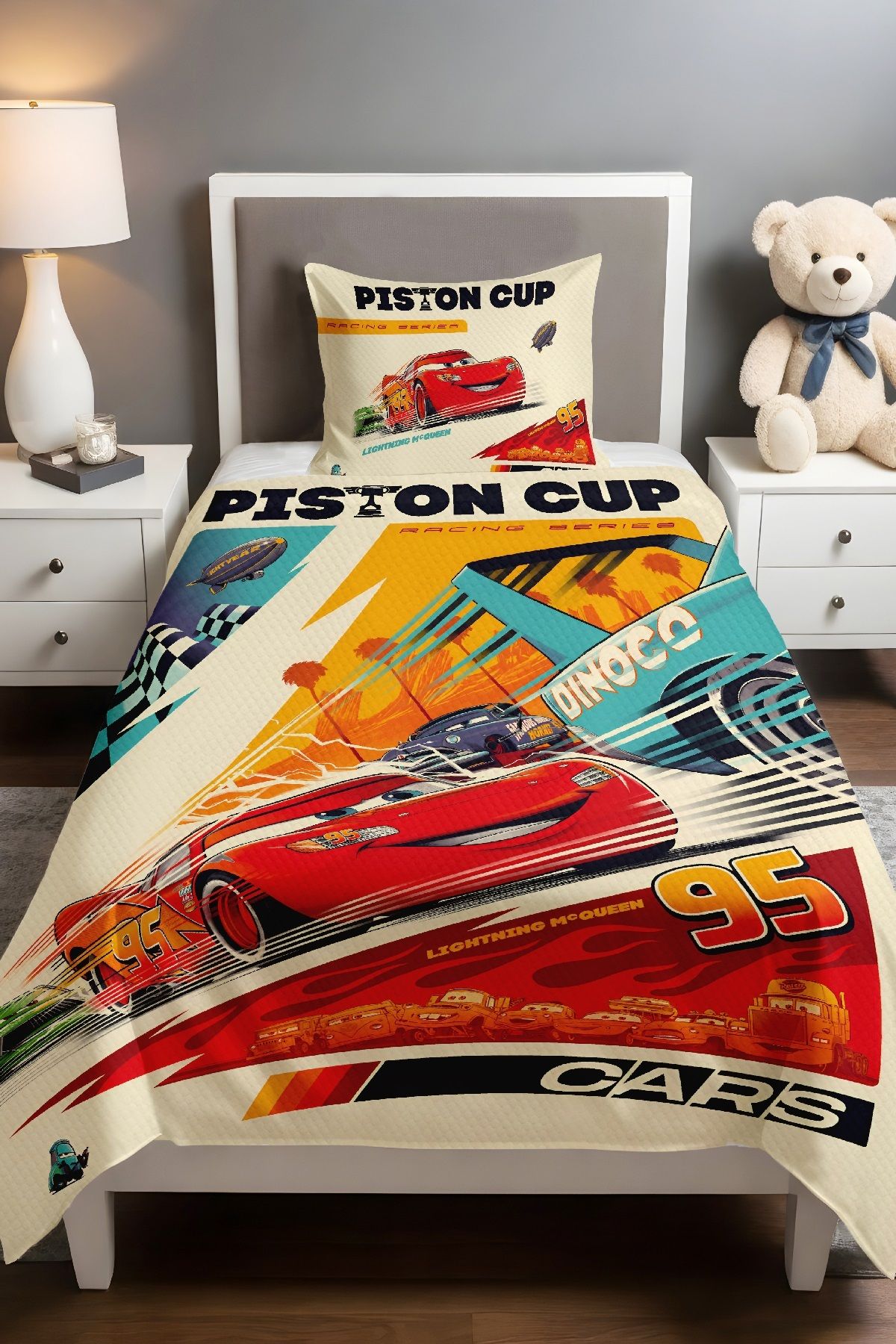 Evpanya Mcquenn Piston Kupası Desenli Pike Seti (160x230cm)