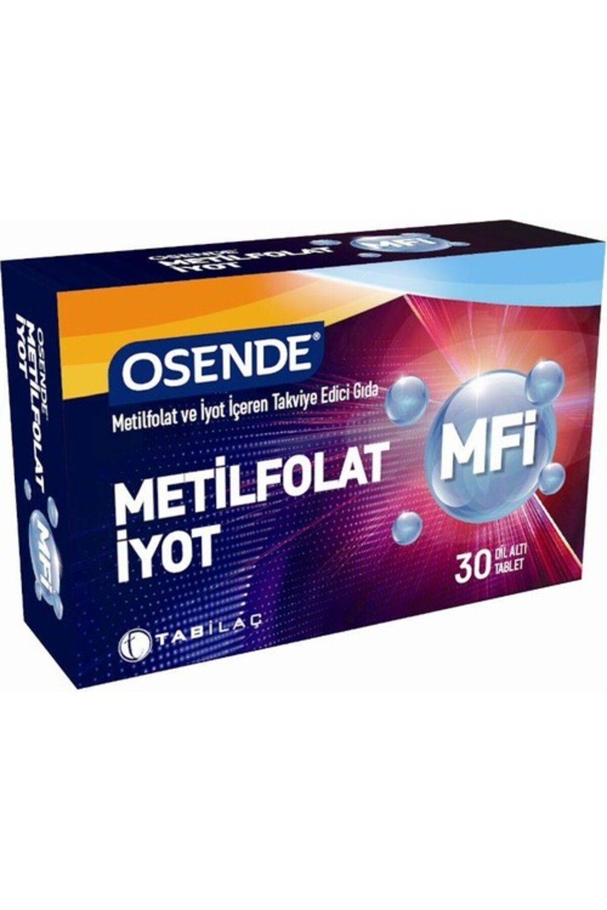 Osende Metilfolat & Iyot 30 Dil Altı Tableti