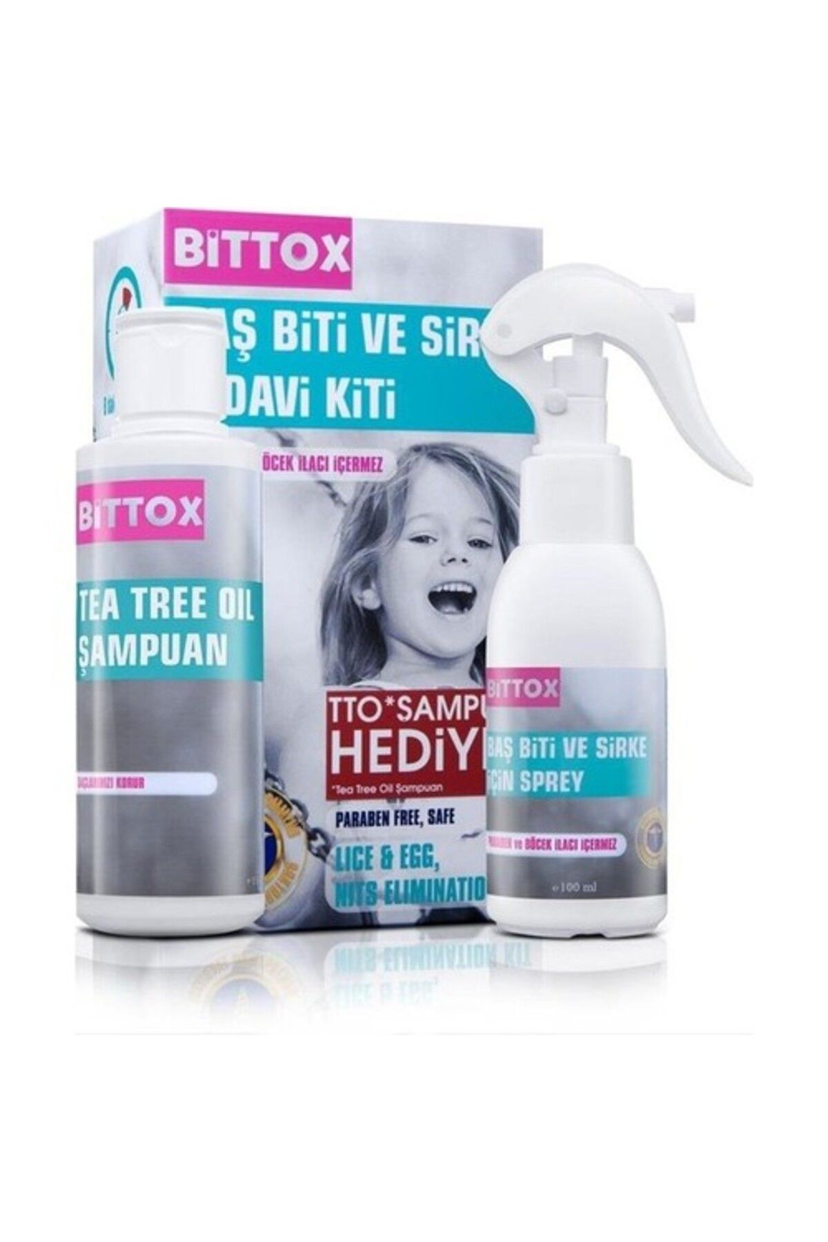 Bittox Liva Baş Bi T Sirke Spreyi Tto Şampuan 100ml Bi T Trağı Tedavi Kiti