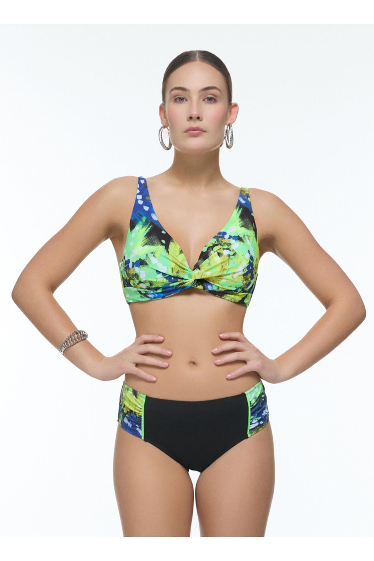 Bellisa Mavi - Yeşil Kadın Bikini Takım 241041
