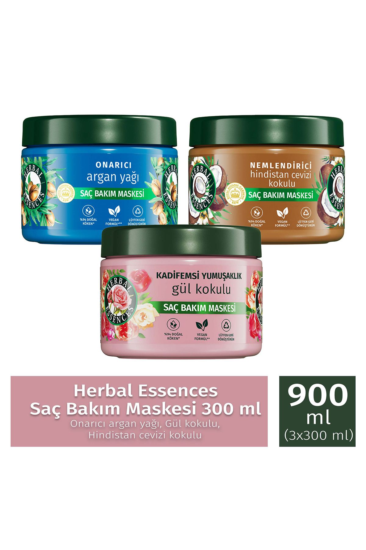 Herbal Essences Saç Bakım Maskesi 300mlx3