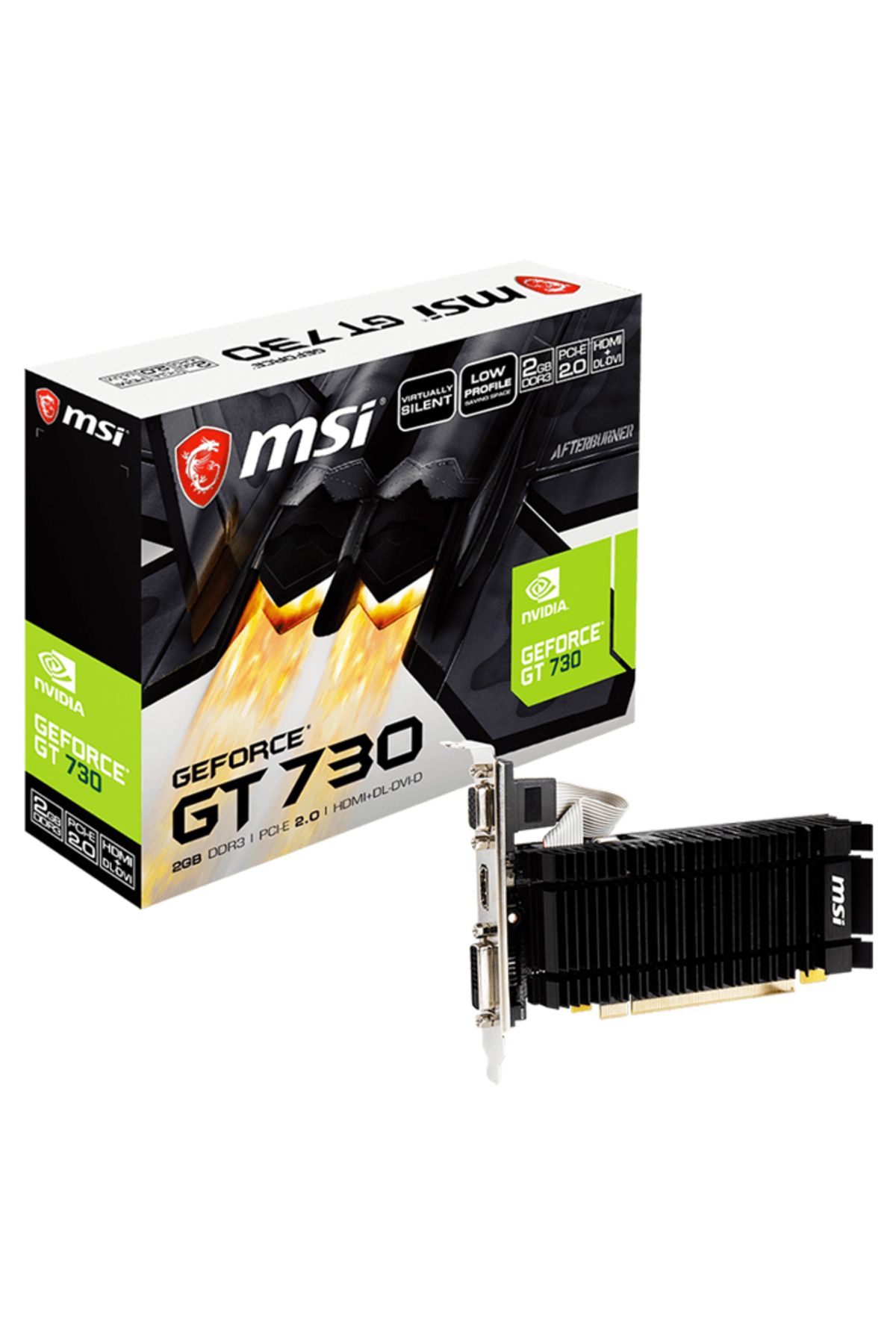MSI Geforce Gt 730 N730k-2gd3h/lpv1 2gb Ddr3 64bit Dx12 Gaming (OYUNCU) Ekran Kartı