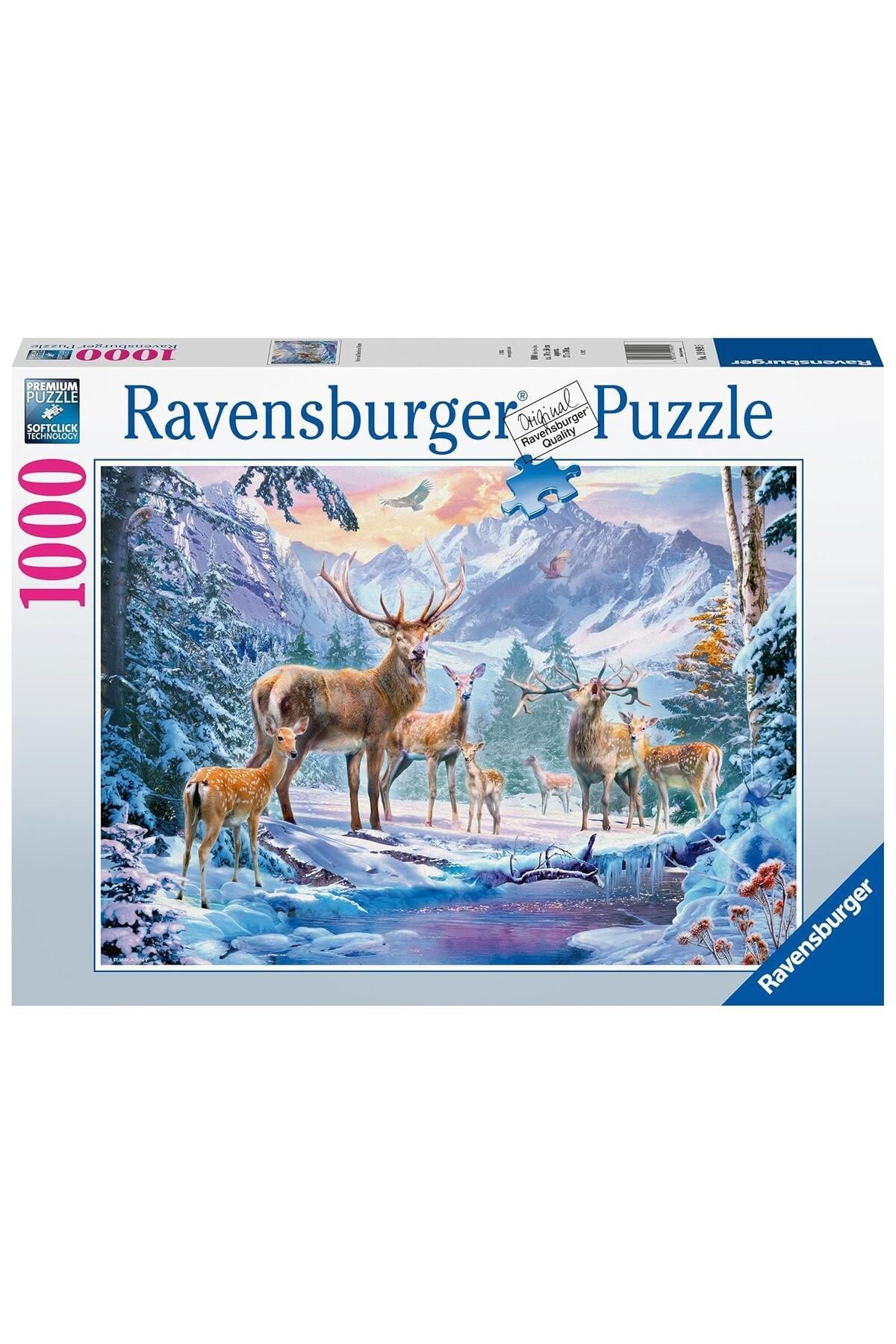 RAVENSBURGER 1000 Parça Puzzle Karaca ve Geyik 199495