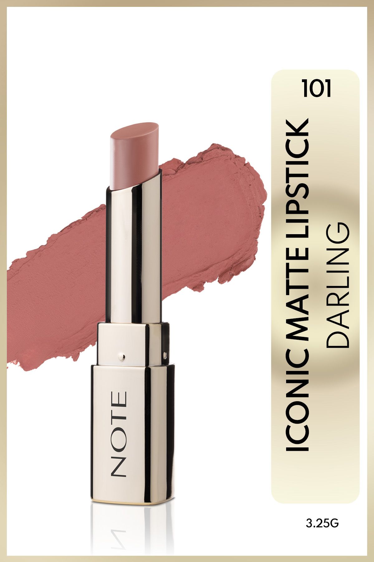 Note Cosmetics Iconic Matte Lipstick Kalıcı Mat Ruj 101 Darling - Nude