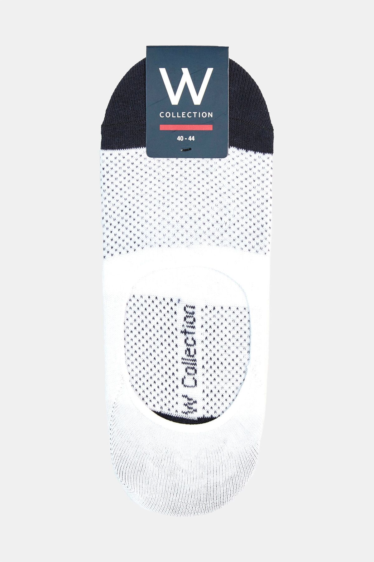 W Collection Beyaz Lacivert Çorap