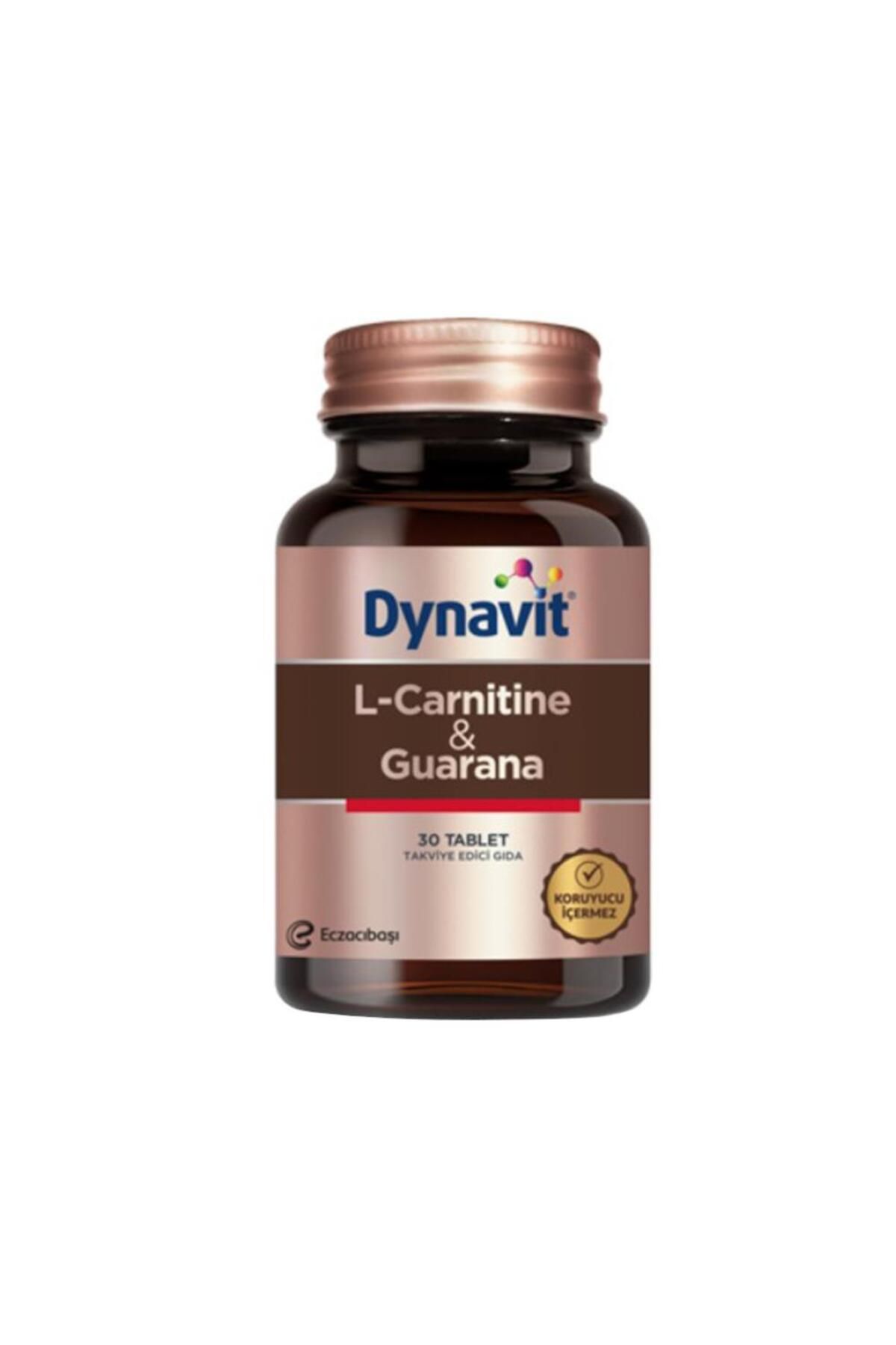 Dynavit L-carnitine Guarana 30 Tablet 06,2022 Miadlı