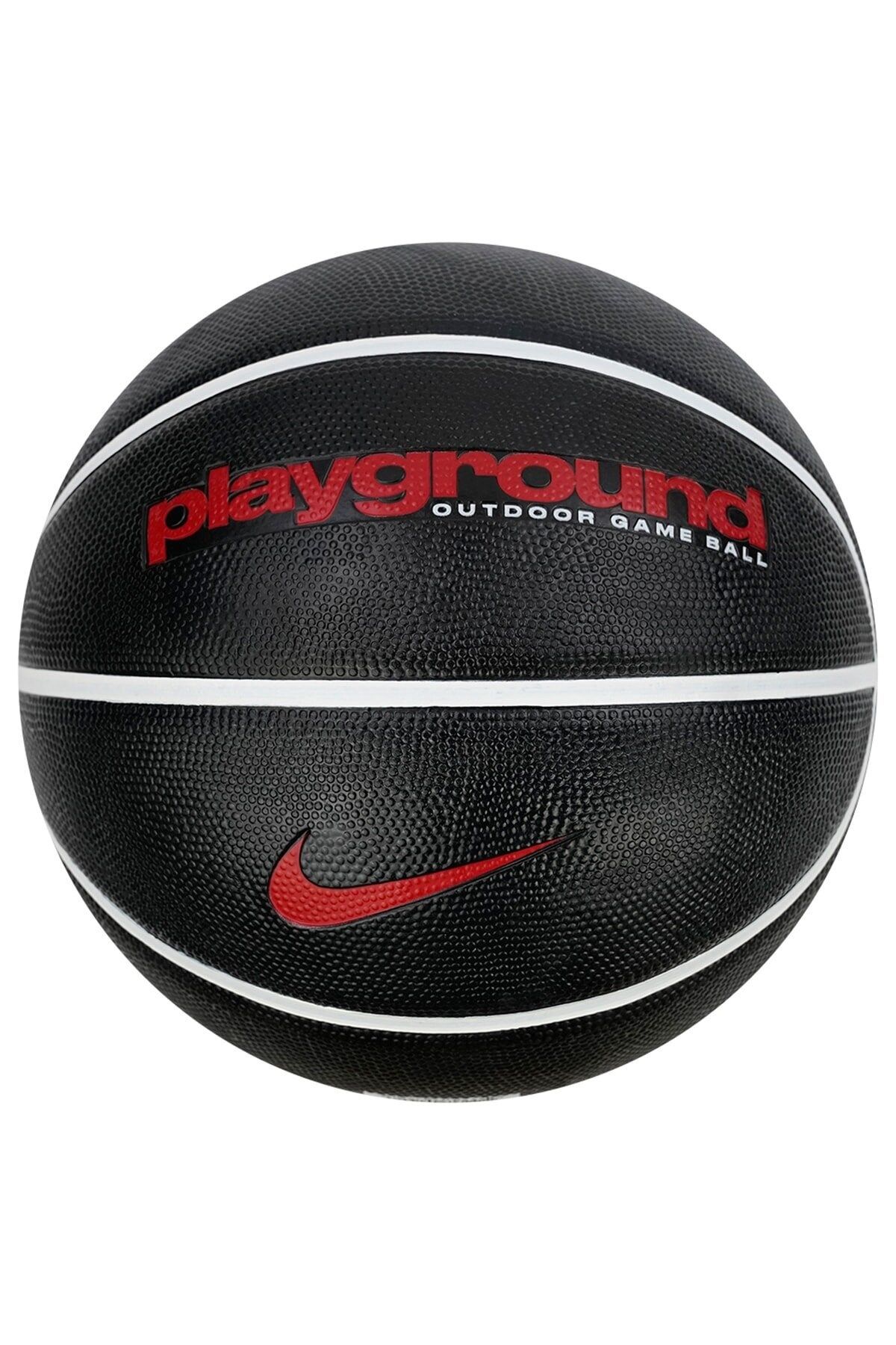 Nike Everyday Playground 8p Graphic Deflated Unisex Basketbol Topu N.100.4498.094.07-black/whıt