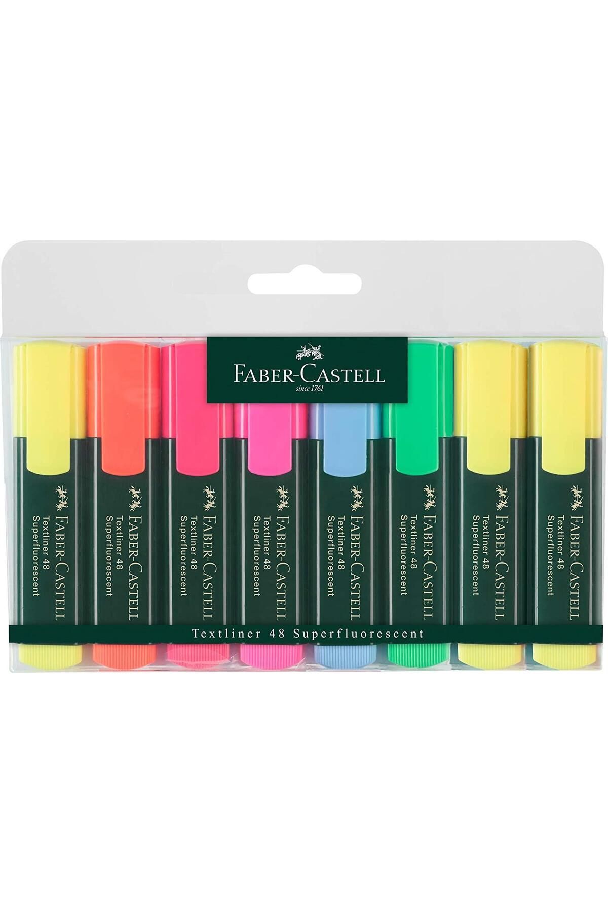Faber Castell Fosforlu Kalem Karışık Renk 8'li Set