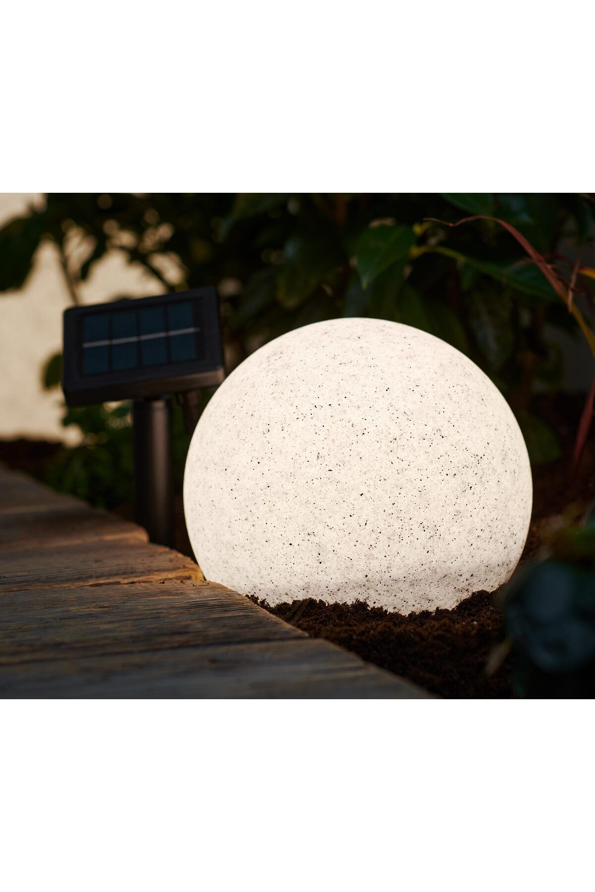 Tchibo Güneş Enerjili Küre Lamba »Granit«, çapı yakl. 20 cm