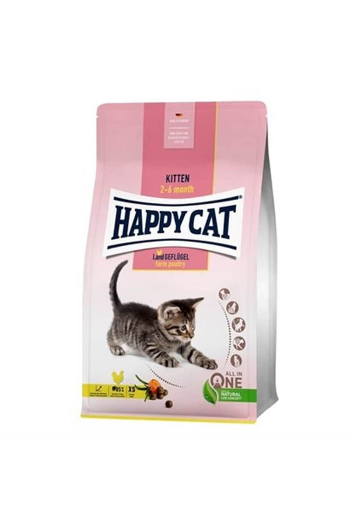 Happy Cat Kitten Tavuklu Yavru Kedi Maması 4 Kg