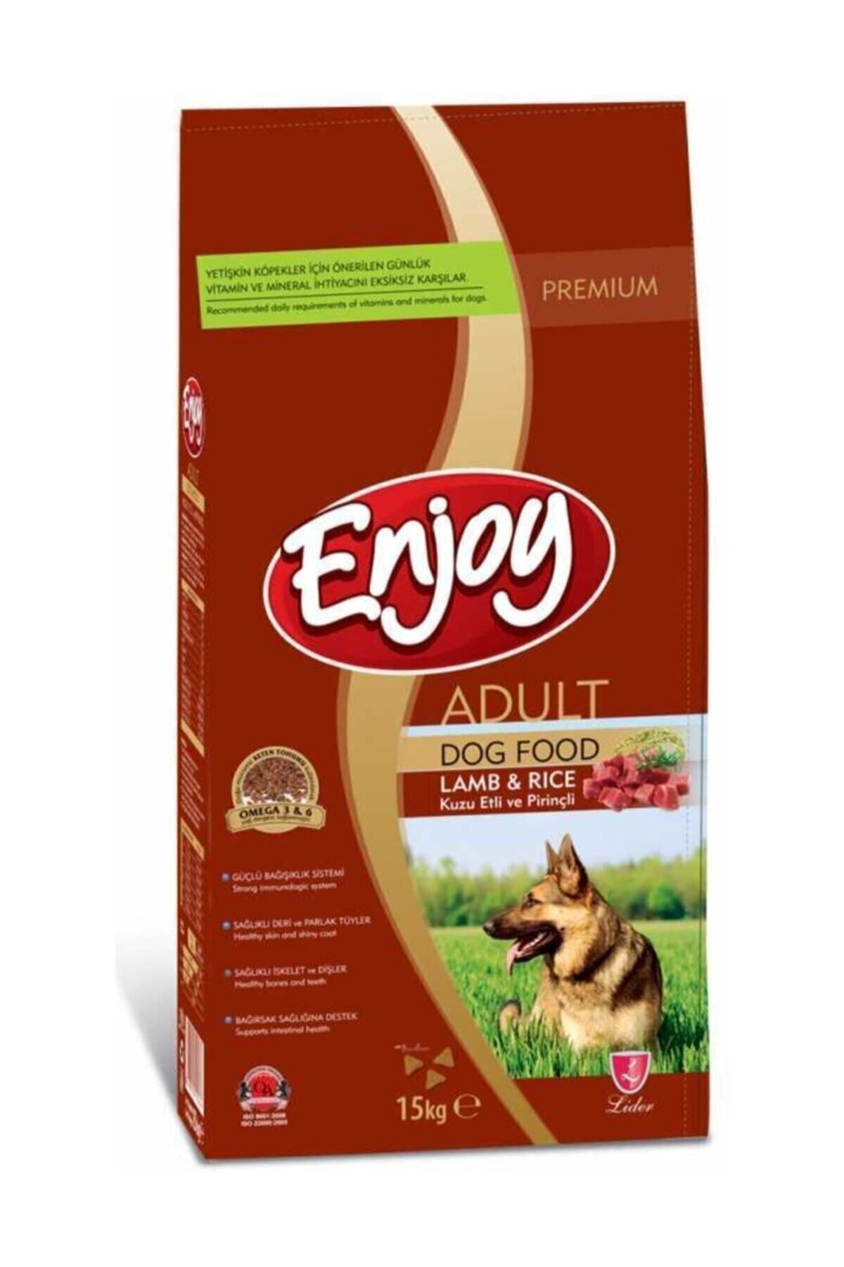 Enjoy Kuzu Etli Ve Pirinçli 15 Kg Yetişkin Köpek Maması