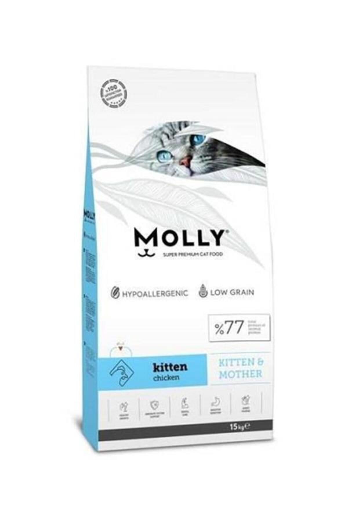 Molly Düşük Tahıllı Hipoalerjenik Tavuklu Kitten Yavru Kedi Maması 15 Kg