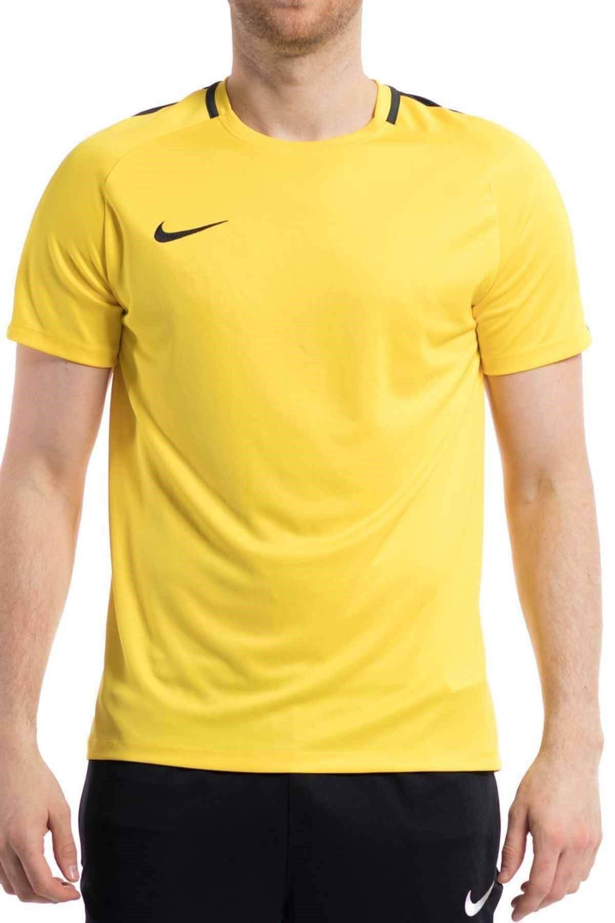 Nike Dri-fit Acdmy Erkek Tişört 893693-0719-sarı