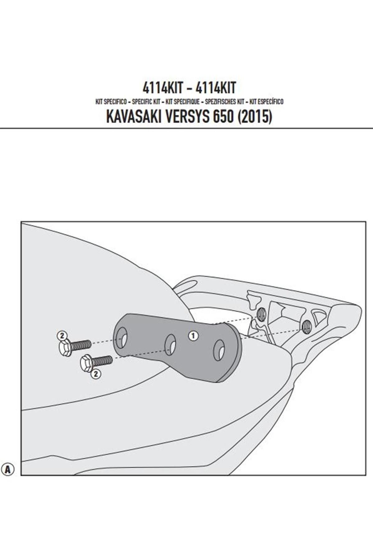Givi 4114kit Kawasaki Versys 650 (15-18) Yan Çanta Taşıyıcı Baglantı Kiti