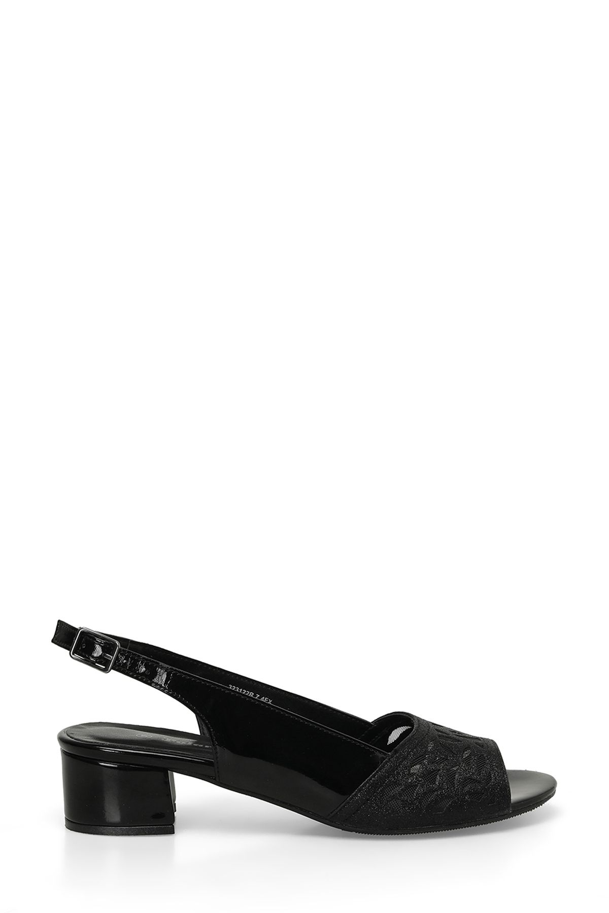 Polaris 323122R.Z 4FX Siyah Kadın Topuklu Sandalet
