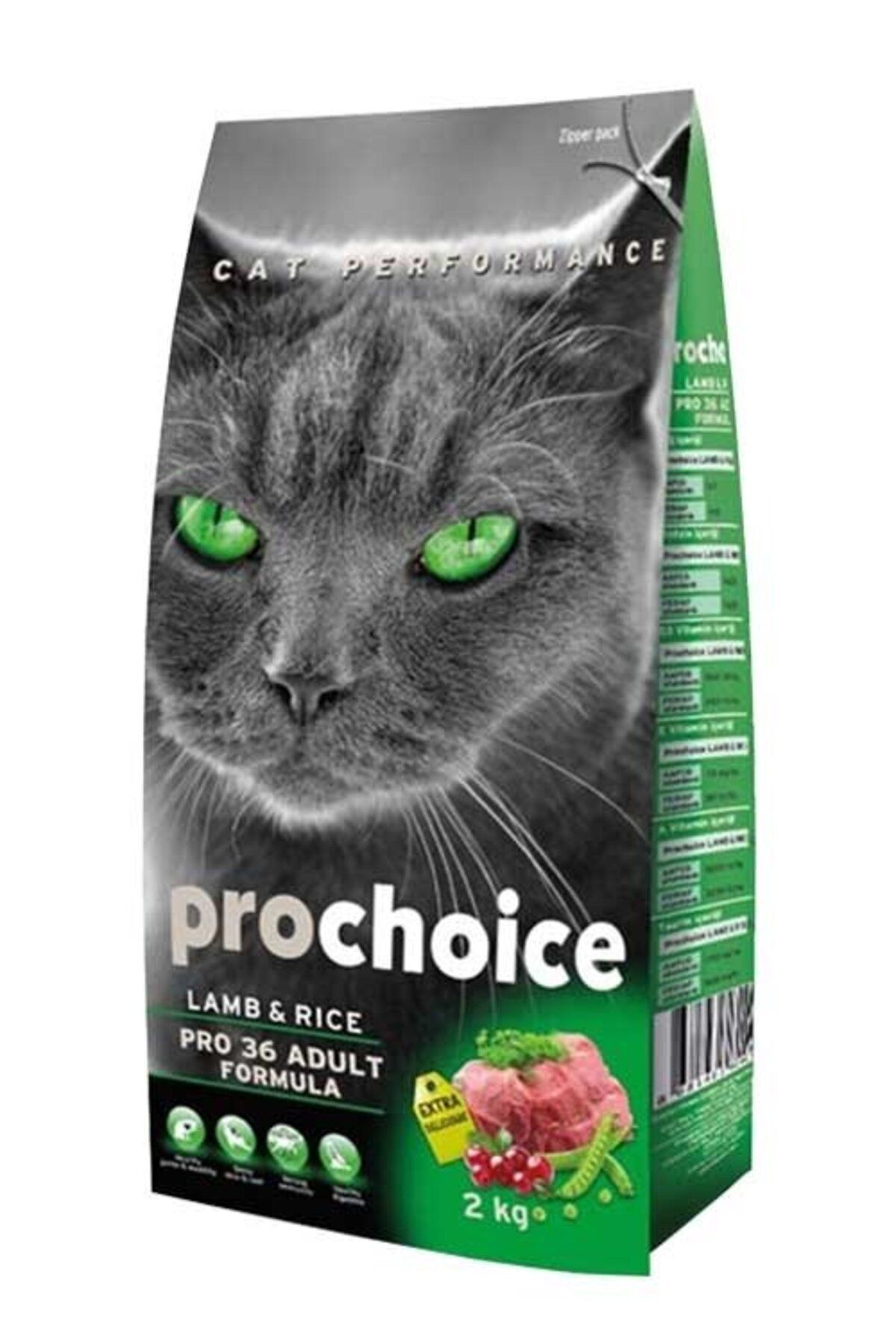 Pro Choice Pro 36 Adult Lamb Kuzu Etli Ve Pirinçli Yetişkin Kedi Maması 15 Kg