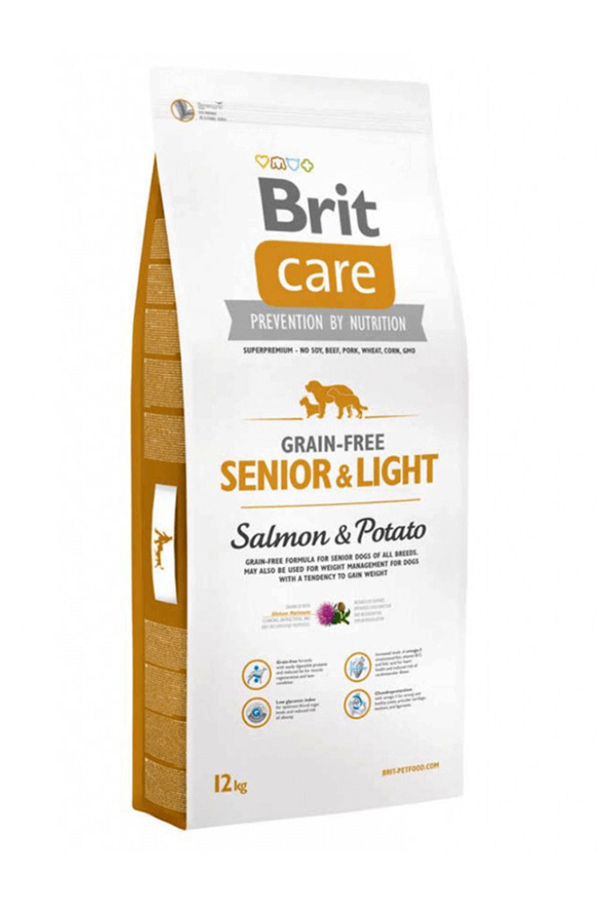 Brit Care Senior Light Tahılsız Somonlu Yaşlı Köpek Maması 12 Kg