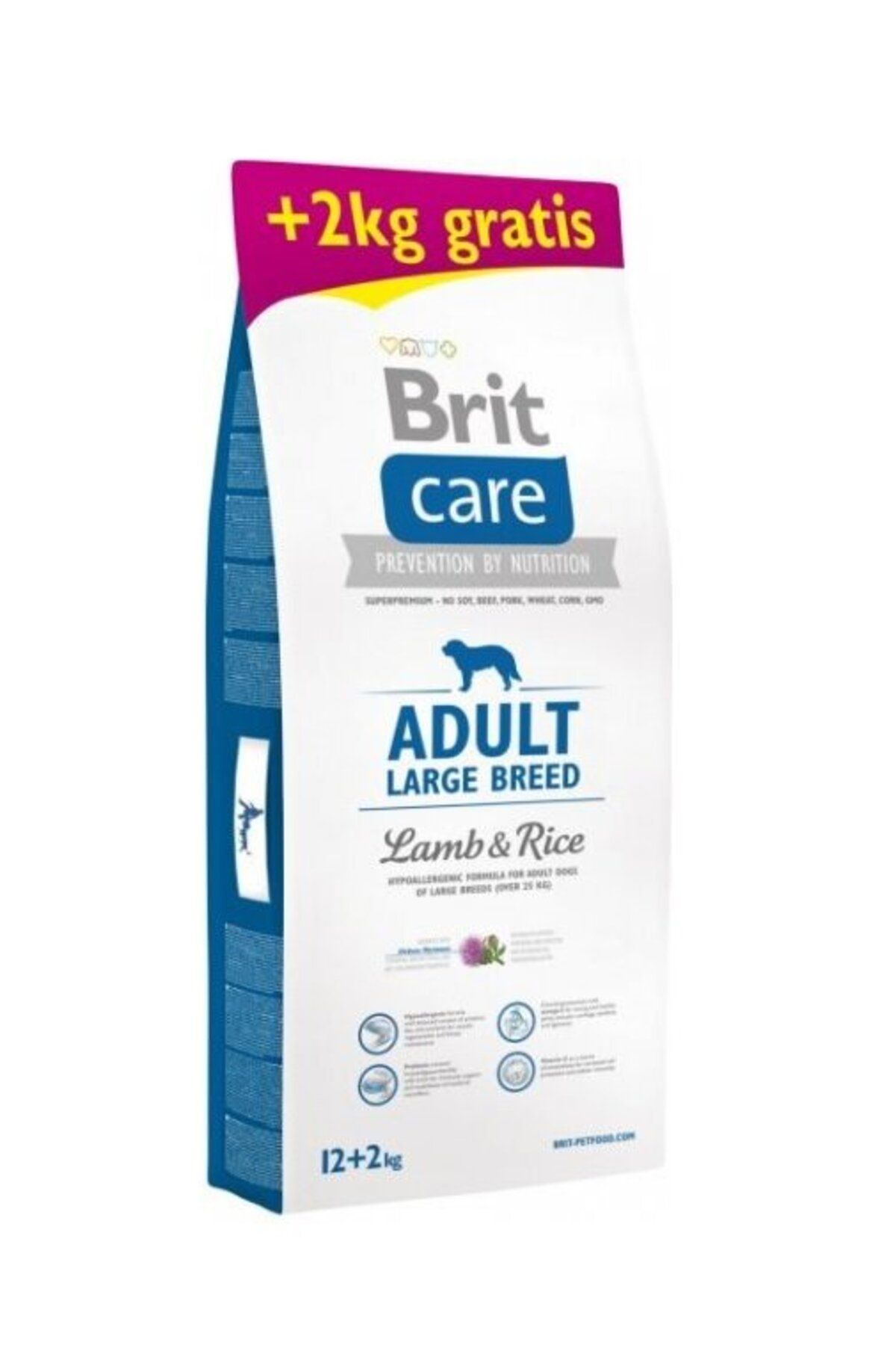 Brit Care Adult Large Br Lamb&rice 12 2 Kg Bonus Paket