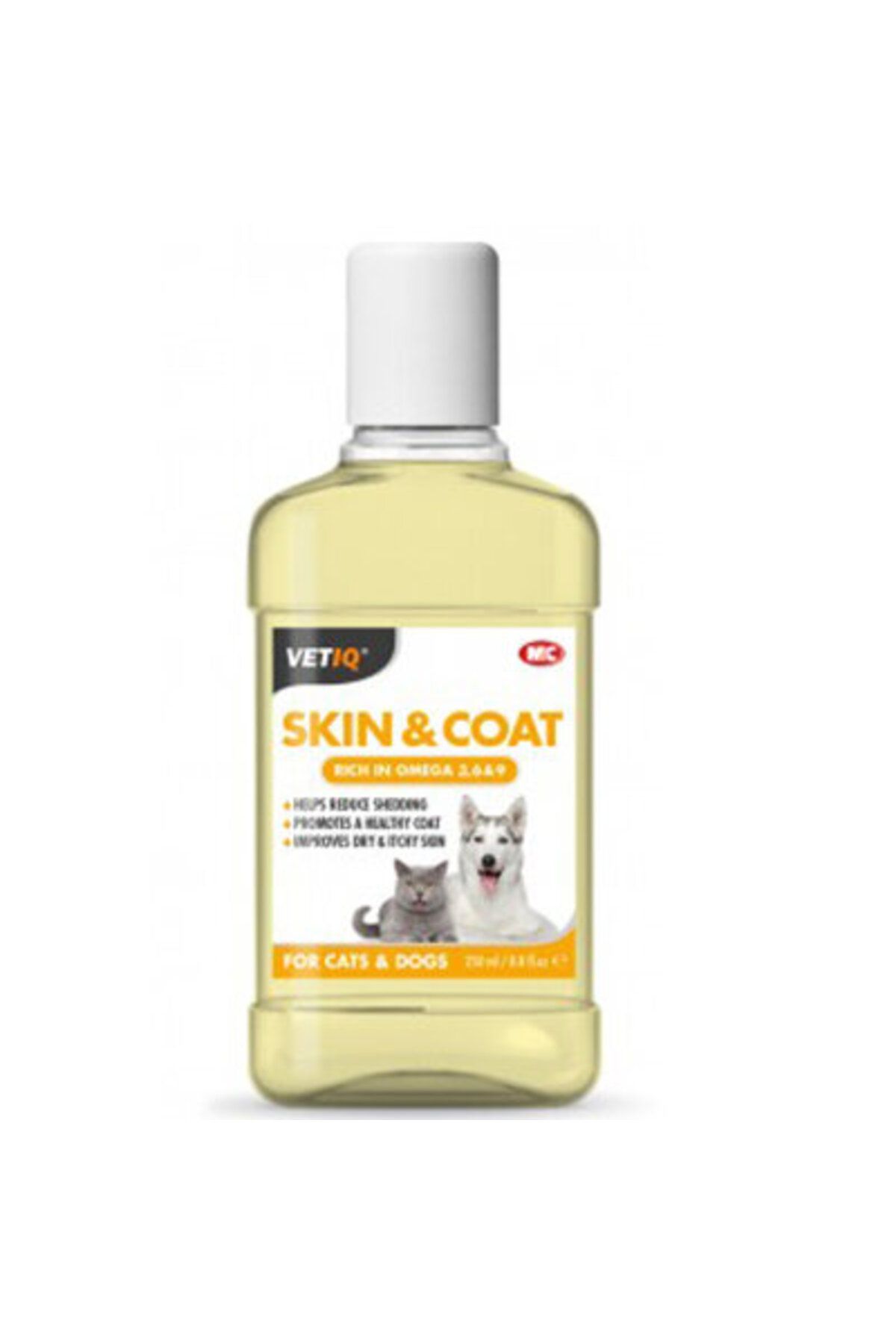 Vetiq Skin & Coat Omega 3 6 9 Köpek Ve Kedi Için Deri Tüy Bakım Yağı 250 ml
