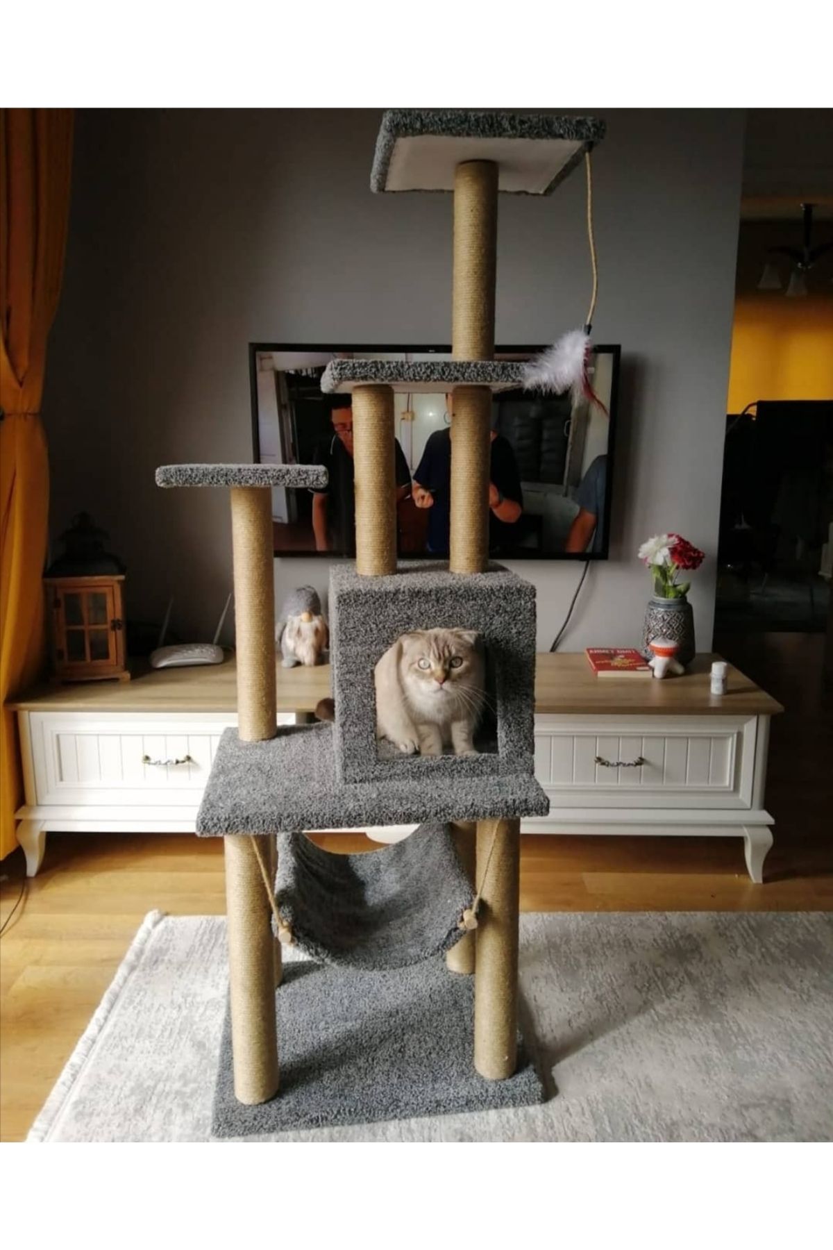 pethomealpi Kedi Tırmalama Evi Ve Oyun Platformu
