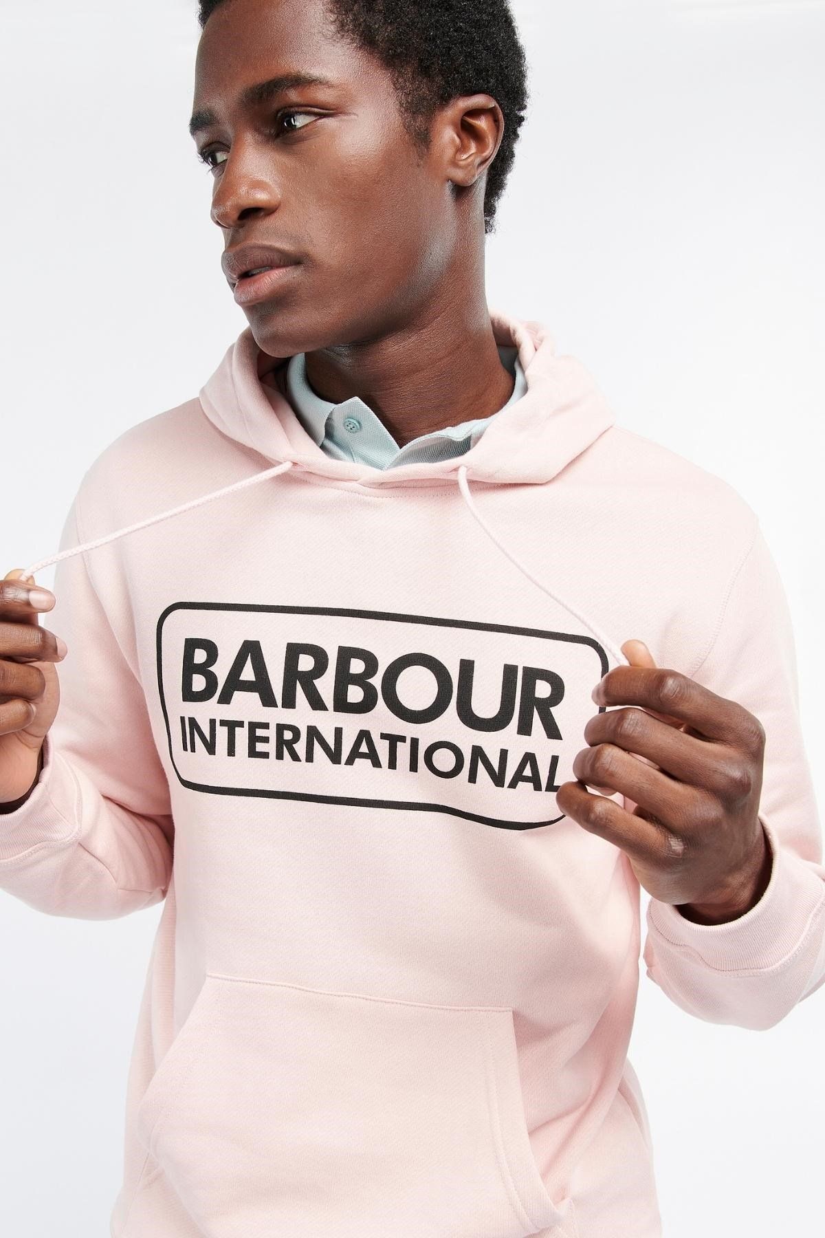 Barbour B.ıntl Pop Kapşonlu Sweatshirt Pı33 Pink Cinder