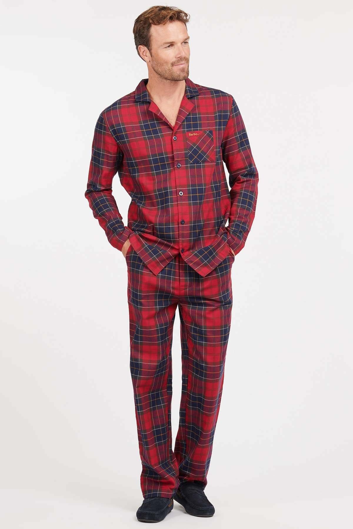 Barbour Laith Pijama Takım Re51 Red Tartan
