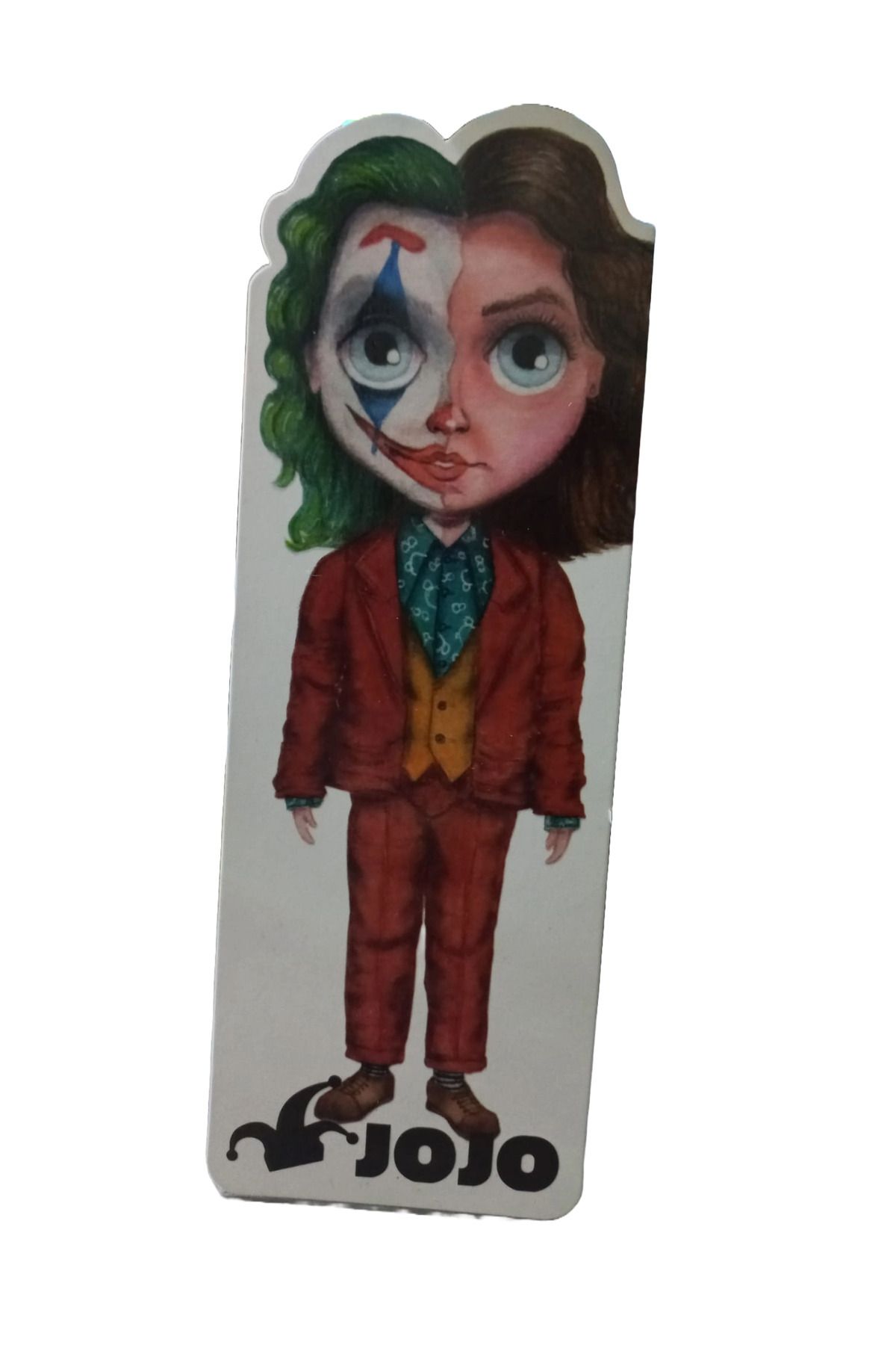 Kıvırcık Senyorita TM Kitap Ayracı - Joker Desenli Kitap Ayrıca - Kalın Kaliteli Kitap Ayracı - Desenli Ayraç