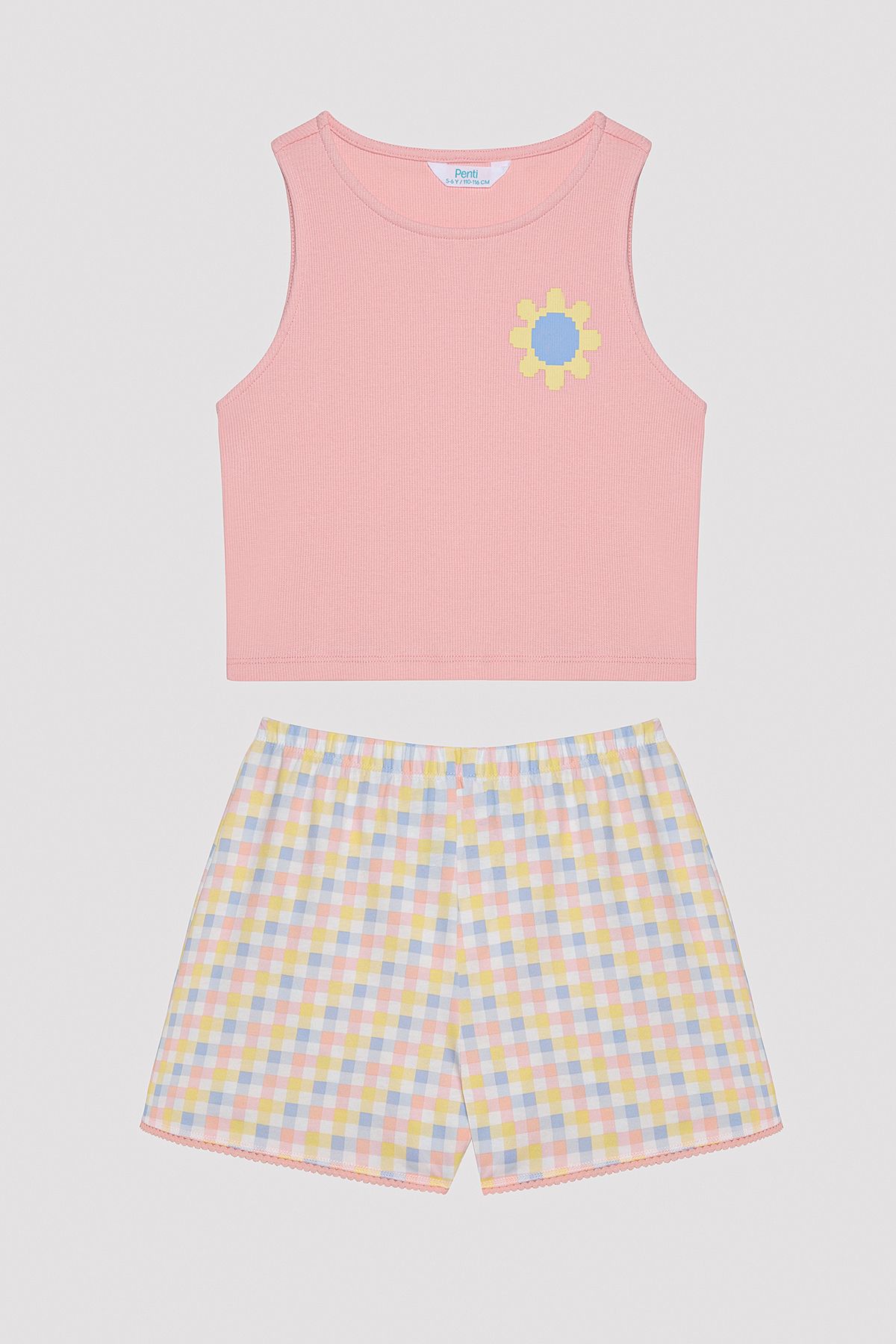 Penti Kız Çocuk Cool Daisy Çok Renkli Pijama Takımı