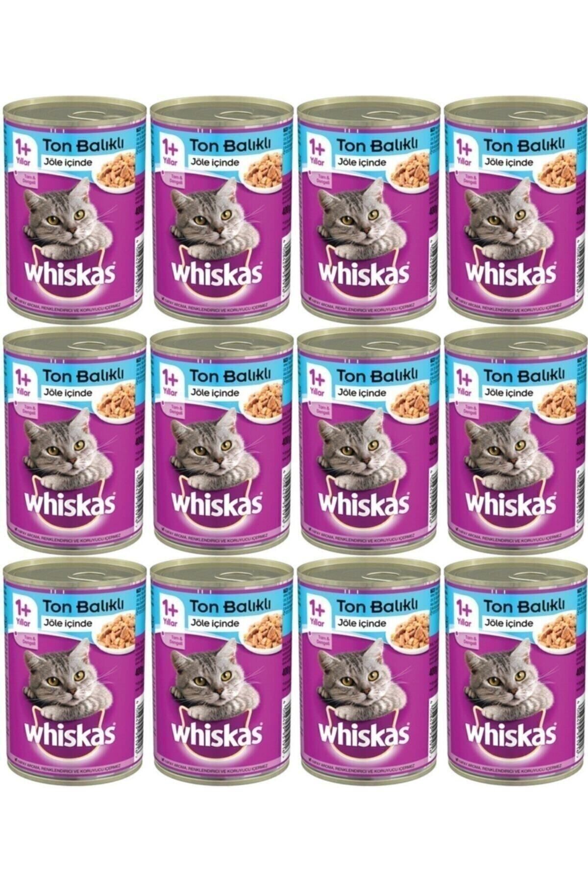Whiskas Konserve Kedi Maması Ton Balıklı 400 Gr X 12 Adet