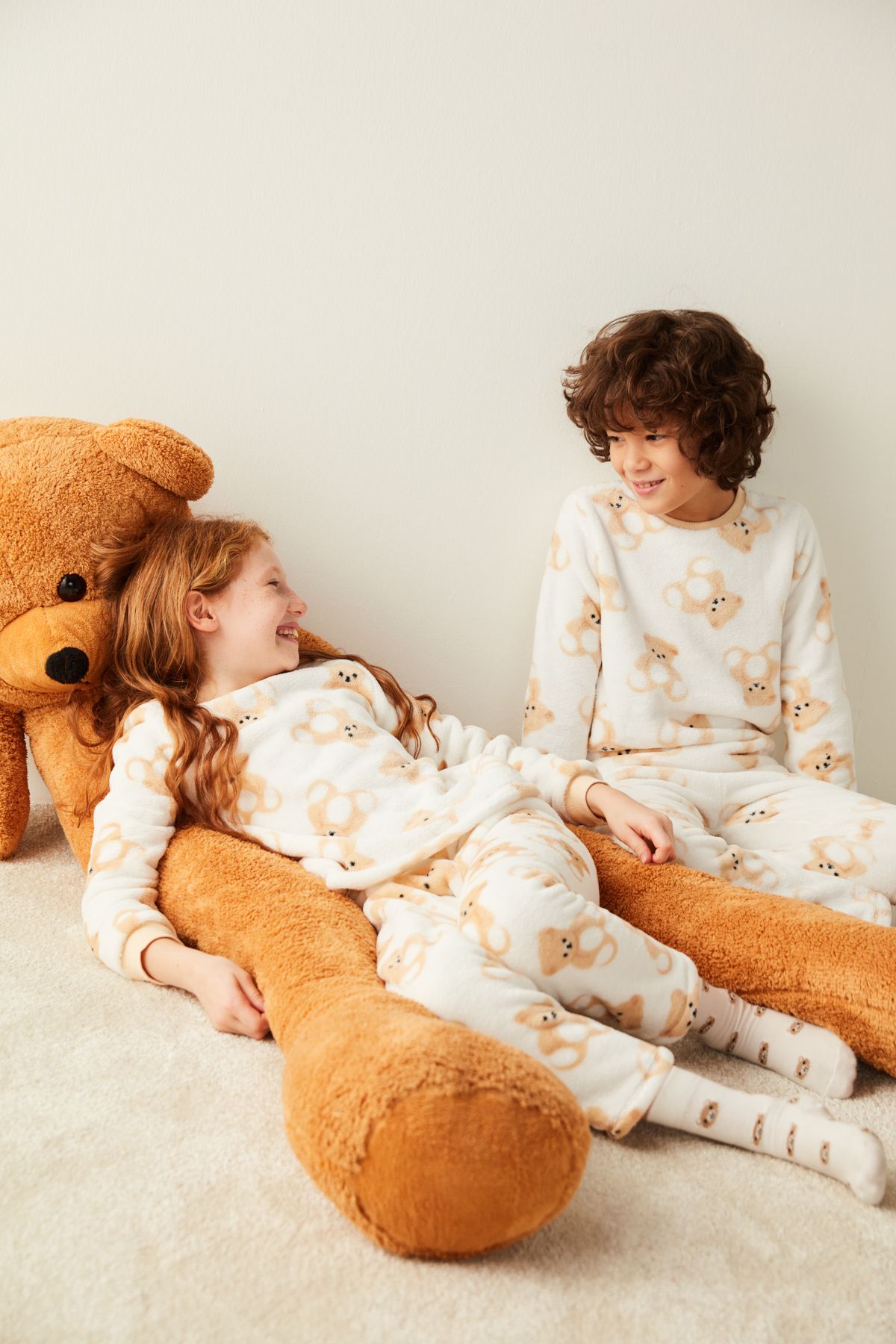 Penti Beyaz Unisex U. Teddy Bear Pijama Takımı