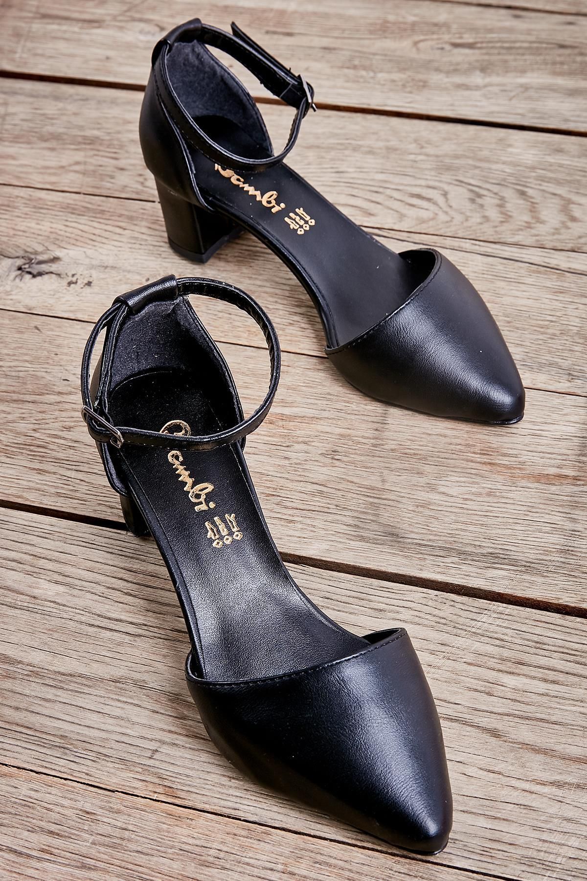 Bambi Siyah Kadın Klasik Topuklu Ayakkabı K01503720009