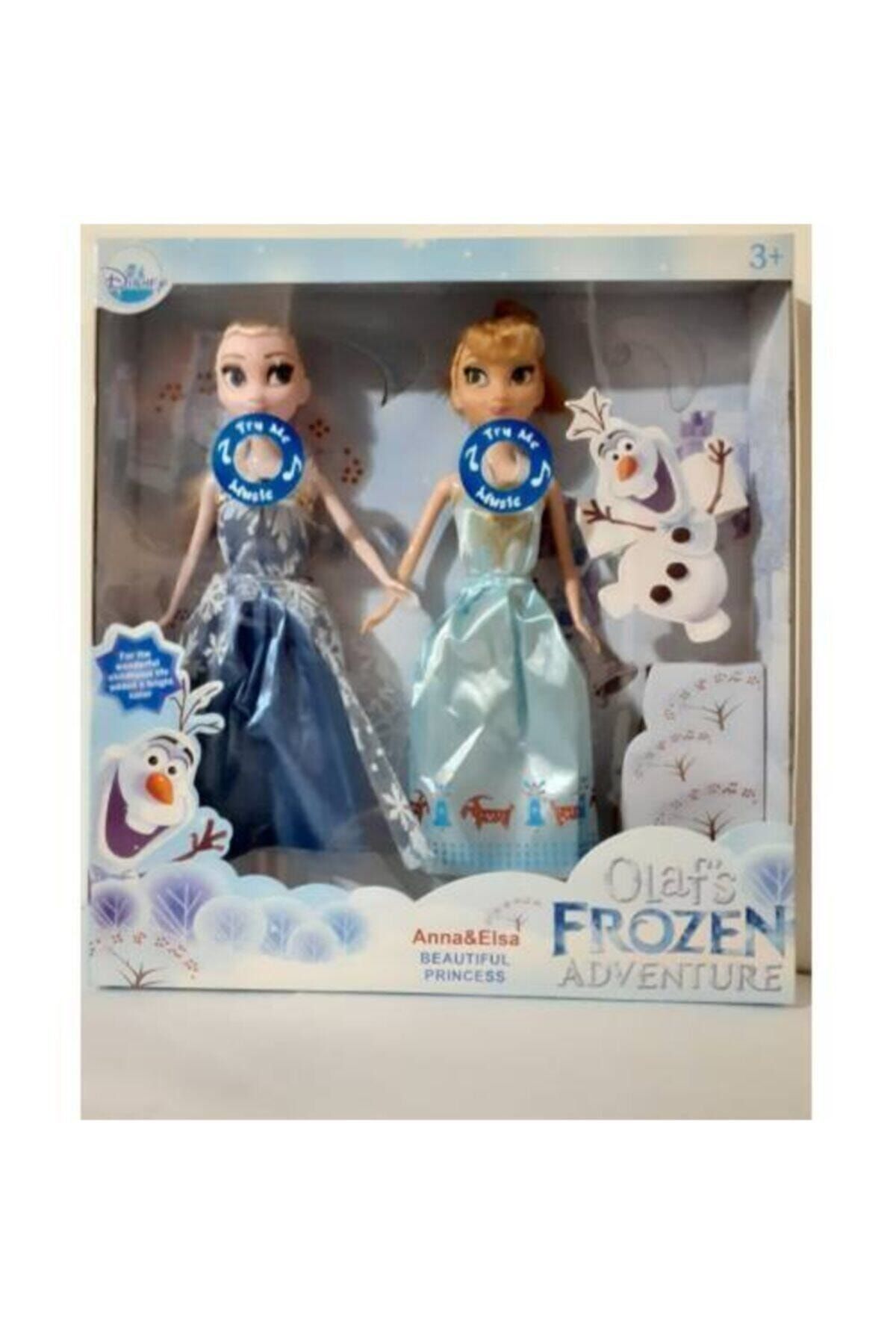Genel Markalar Karlar Ülkesi Frozen Şarkı Söyleyen Elsa Ve Anna 2'li Bebek