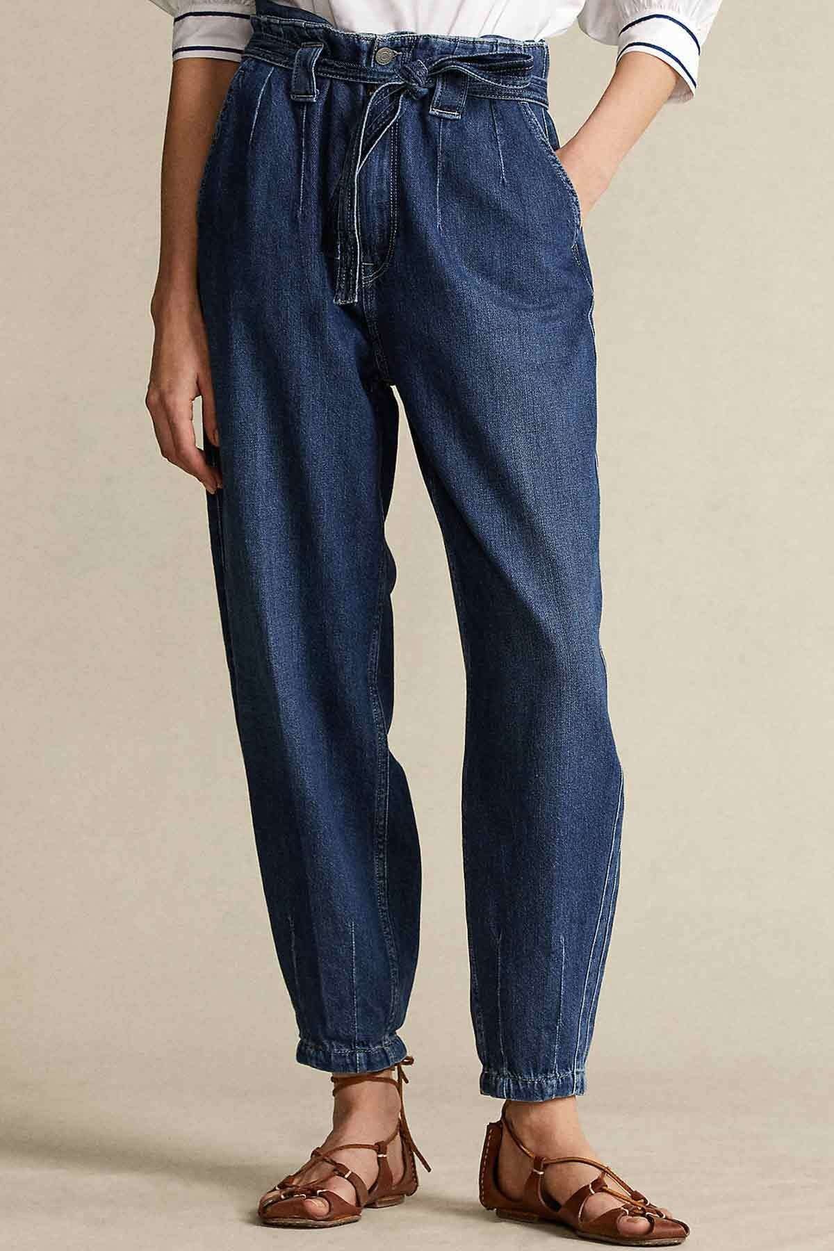 Ralph Lauren Yüksek Bel Kuşaklı Jeans