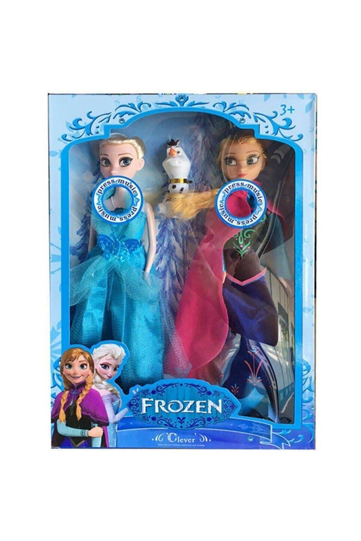 Genel Markalar Karlar Ülkesi Frozen Şarkı Söyleyen Elsa Ve Anna 2li Bebek 28cm