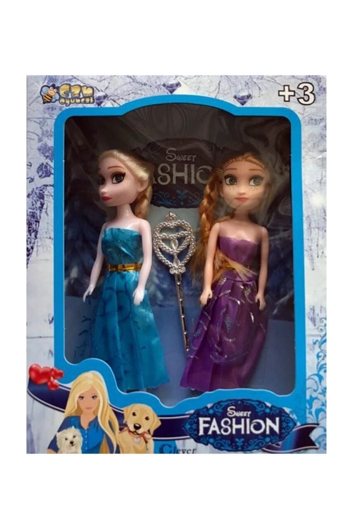 can oyuncak Mini Elsa Ve Anna Kutulu Ikili Rrozen Girls Bebek Oyuncak