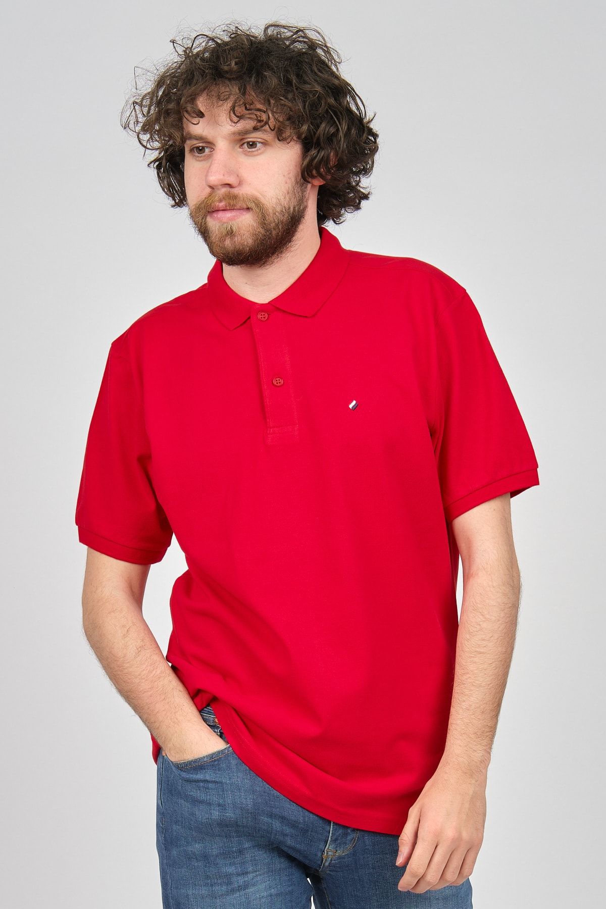 Mcl Giyim Erkek Polo Yaka T-shirt 2072495 Kırmızı