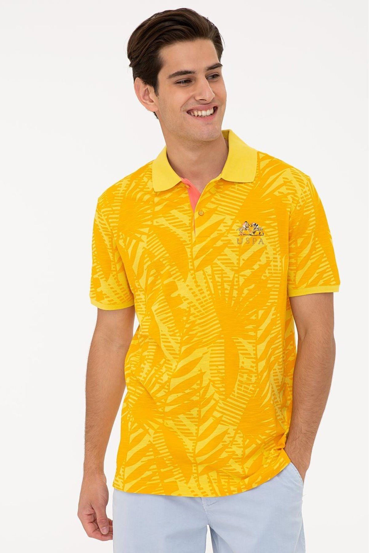 U.S. Polo Assn. Sarı Erkek T-Shirt