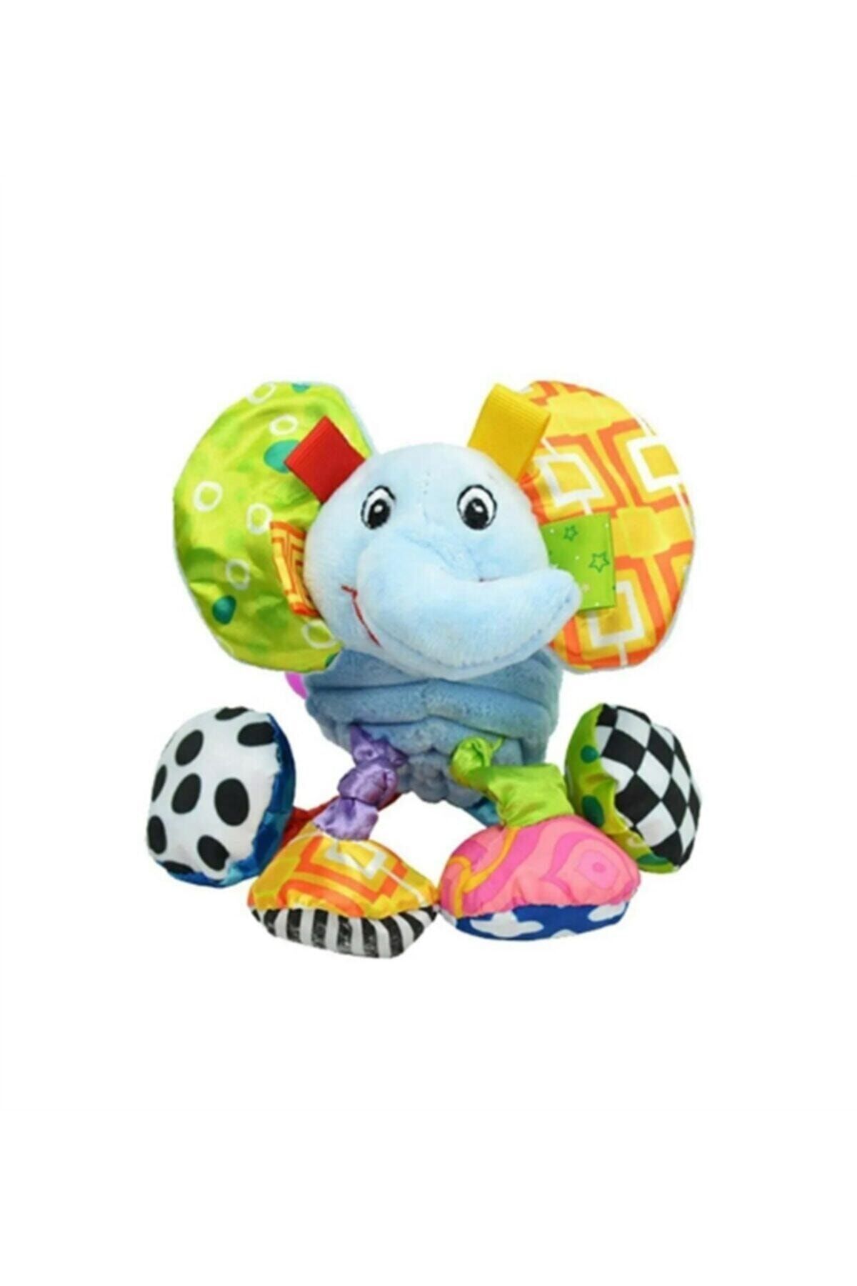 Sozzy Toys Titreşimli Ve Çıngıraklı Hayvanlar Fil Peluş Oyuncak