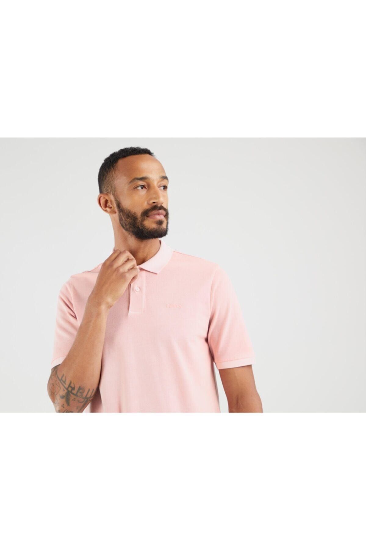 Levi's Erkek Pembe New Authentıc Logo Polo Powder Pınk Gar Tshirt